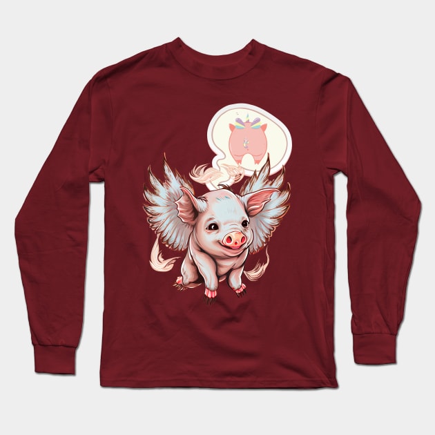 I Love Pig Butts And I Cannot Lie Long Sleeve T-Shirt by Life2LiveDesign